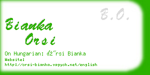 bianka orsi business card